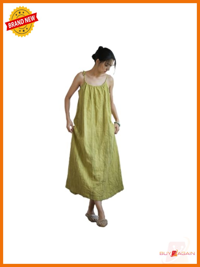 Casual Maxi Camisole Dress With Adjustable Spaghetti Straps Party Vacation